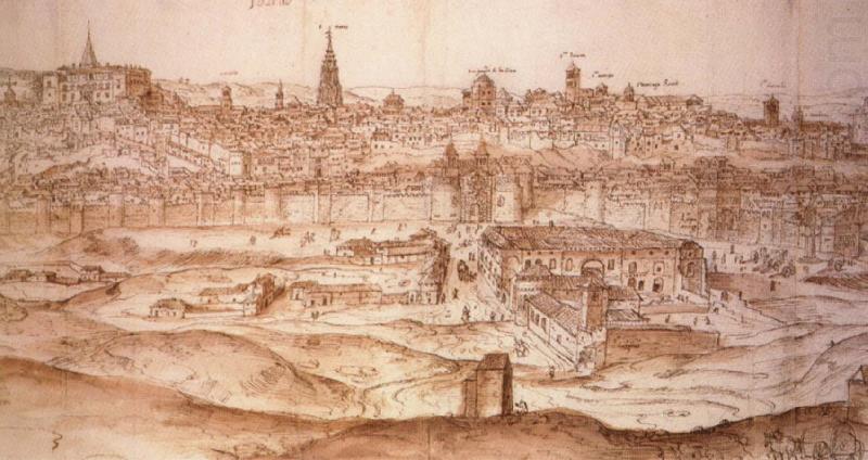 View of Toledo, Anton van den Wyngaerde